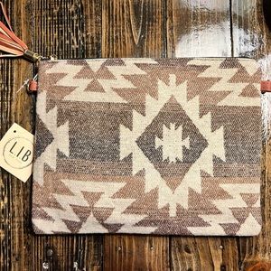 New western print crossbody/clutch bag